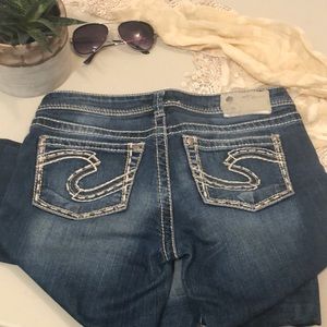 Silver Aiko sz27 Baby Boot Jeans